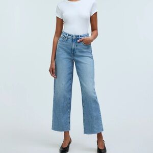 Madewell The Curvy Perfect Vintage Wide-Leg Crop Jean - Size 28